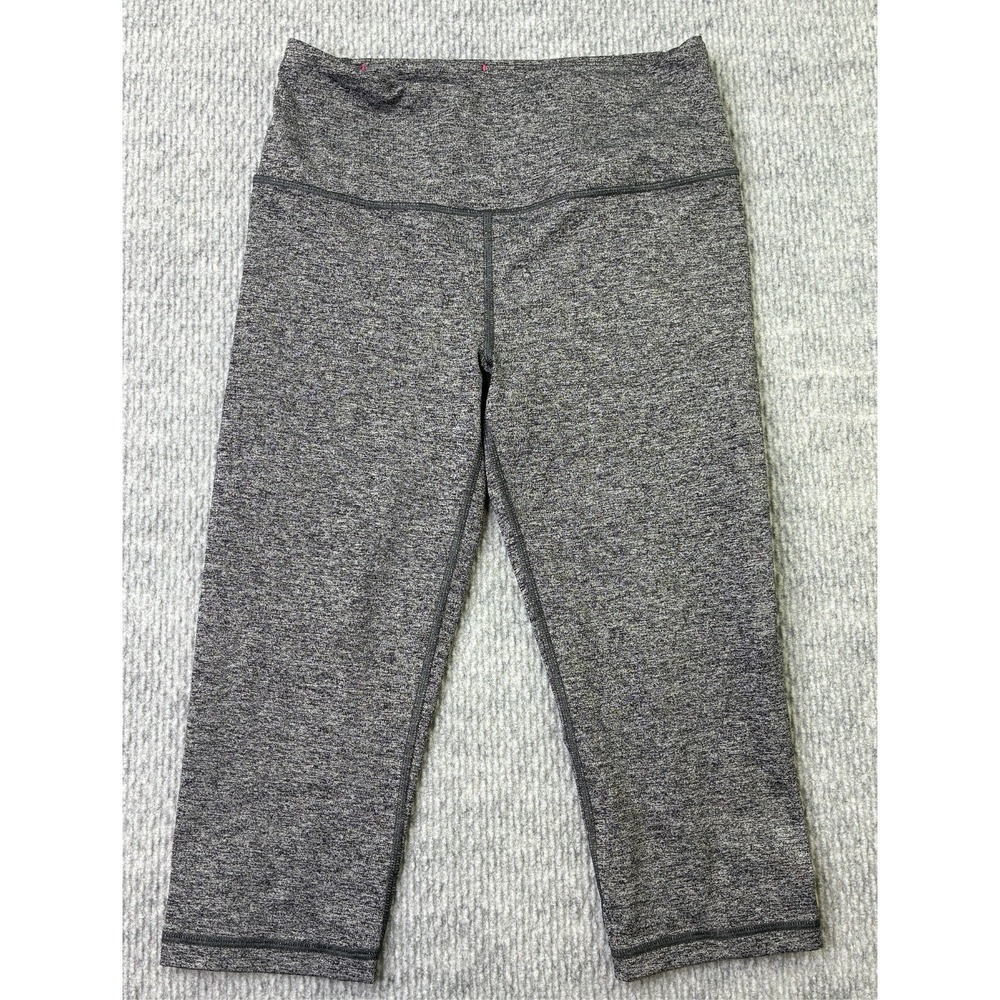 Victoria's Secret VSX Sport Knockout Crop Leggings Womens S/P Gray Marled Capri
